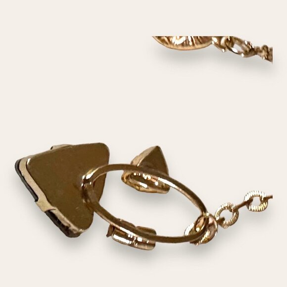 NY & Co Gold Tone Charm Necklace 26” Statement Eclectic Comment Gift EUC - Picture 11 of 16